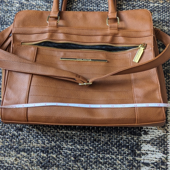 Steve Madden brown faux leather work bag - Picture 3 of 8